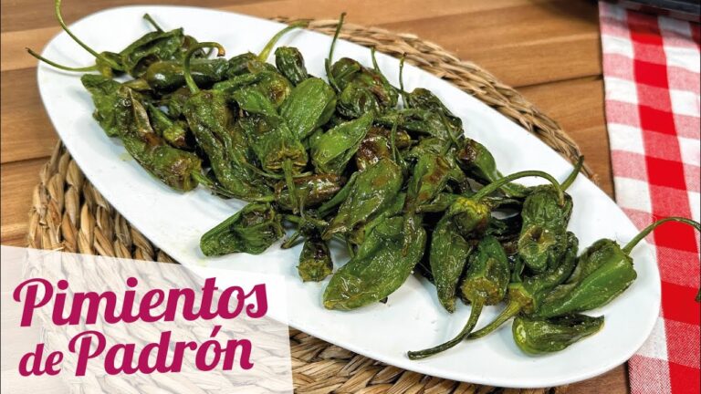 pimientos del padrón en freidora de aire