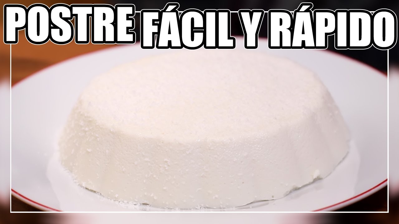 postres con leche de coco en lata