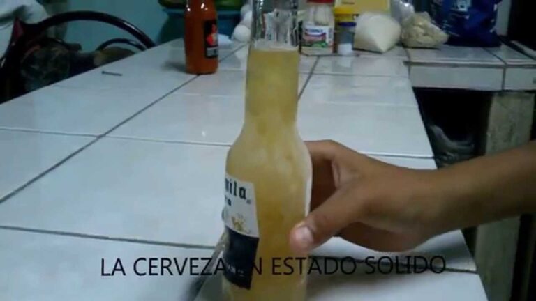 punto de congelacion de la cerveza