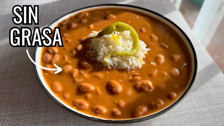 receta judías pintas con arroz olla express