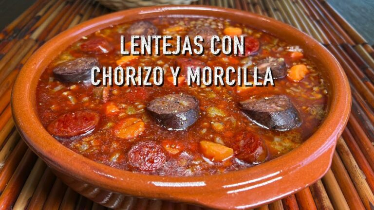 receta lentejas de bote con chorizo y morcilla
