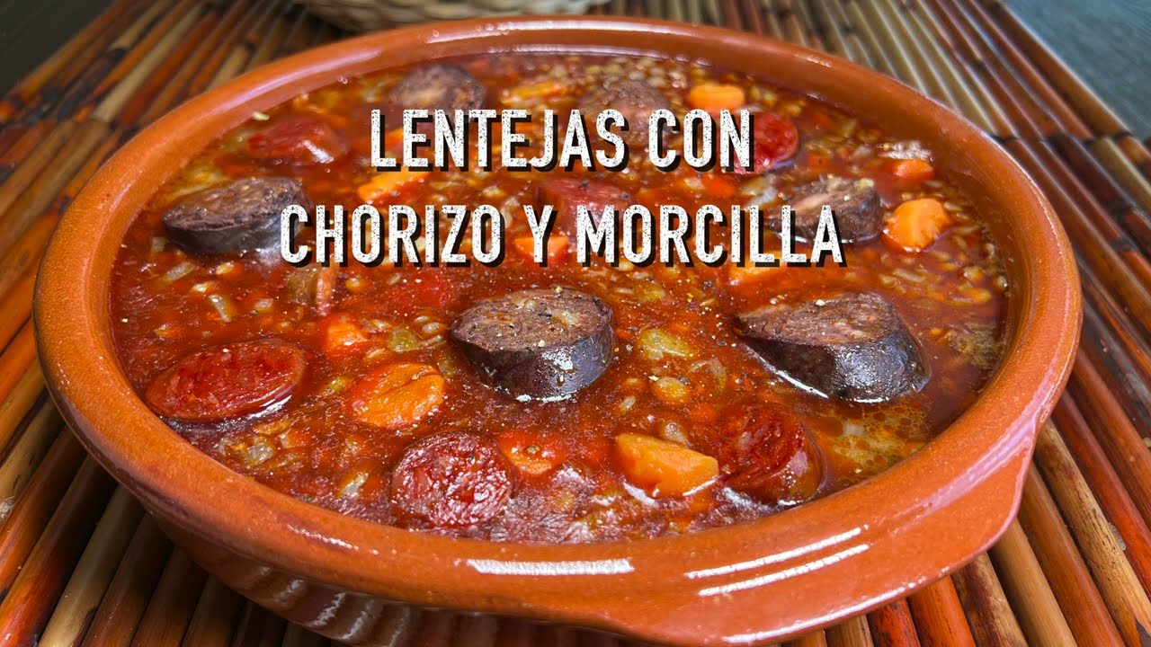 receta lentejas de bote con chorizo y morcilla