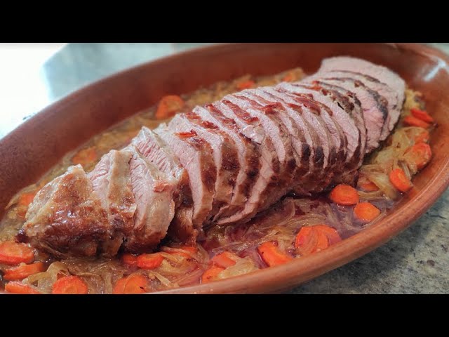 redondo de ternera relleno al horno con patatas