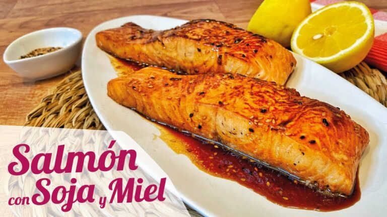 salmon a la plancha con salsa de mostaza y miel