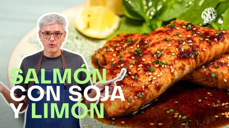 salmon a la plancha con soja