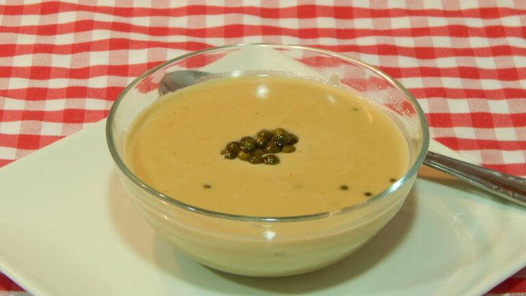 salsa a la pimienta verde con champiñones