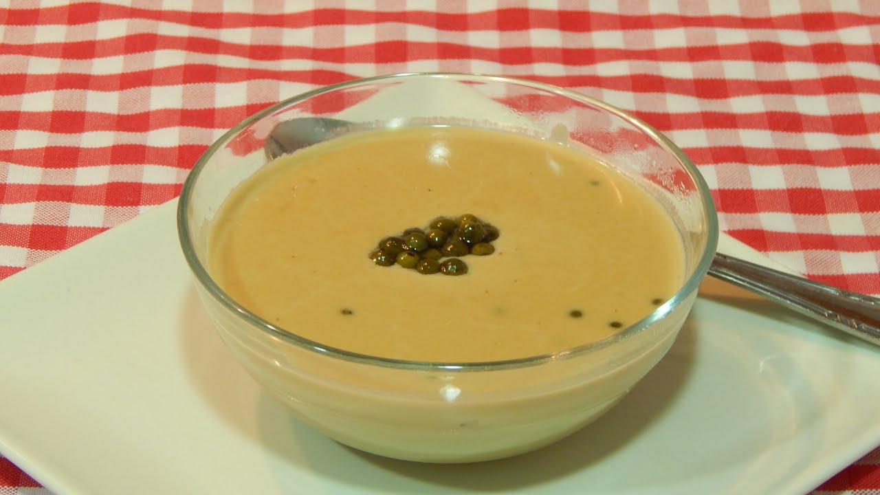 salsa a la pimienta verde con champiñones