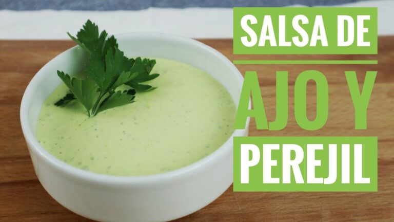 salsa de perejil ajo aceite y vinagre