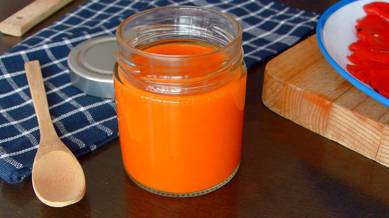 salsa para acompañar pimientos rellenos de setas