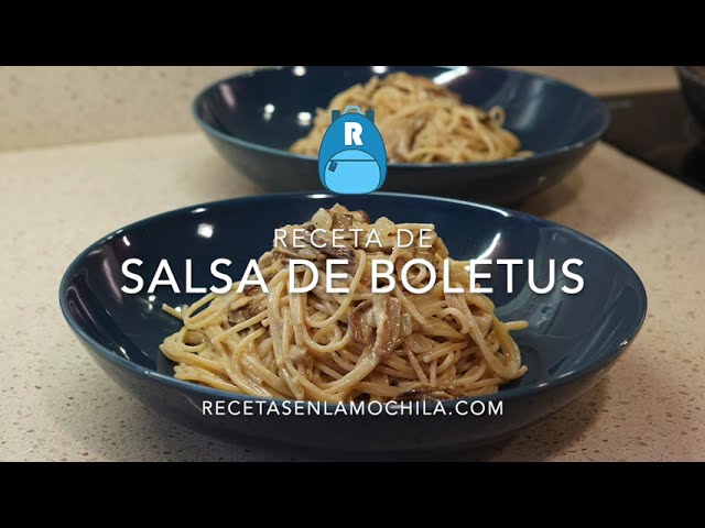 salsa para pasta rellena de boletus
