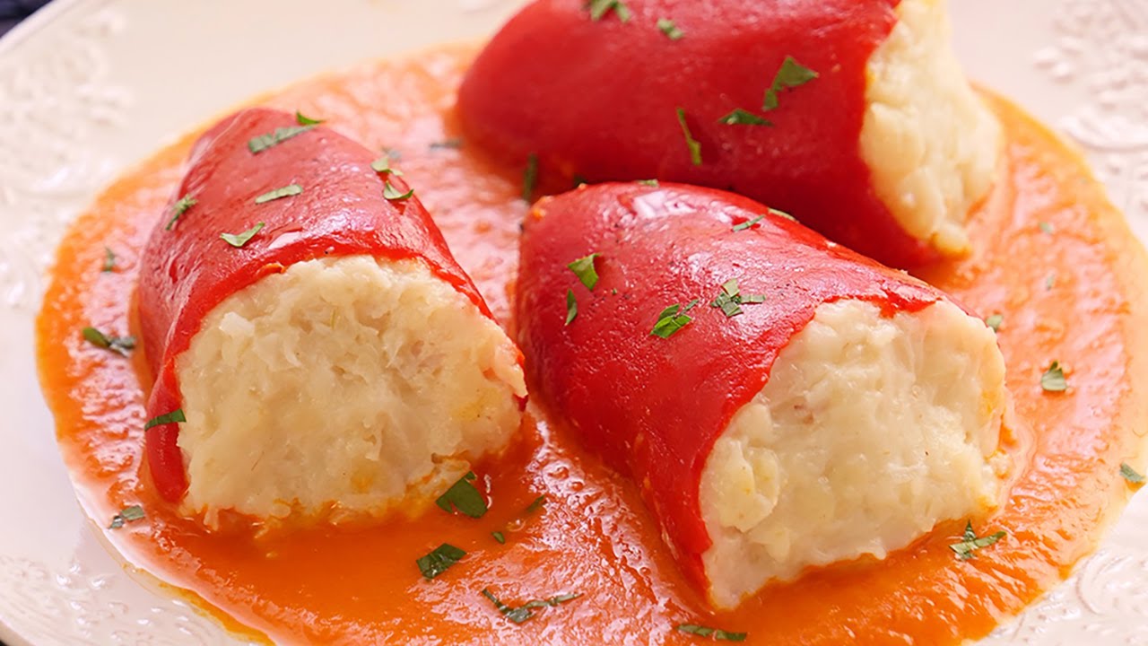 salsa para pimientos rellenos de bacalao con nata