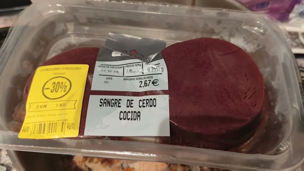 se puede congelar la sangre de cerdo cocida