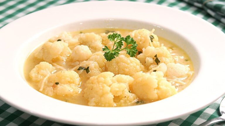 sopa de coliflor de la abuela
