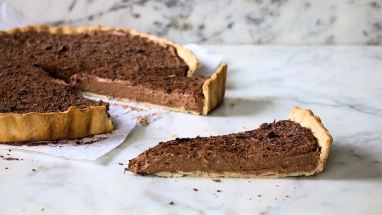tarta de chocolate con masa quebrada