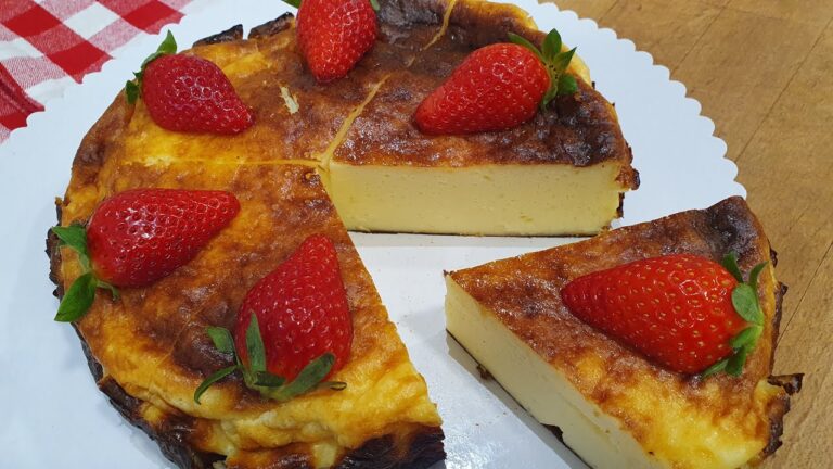tarta de queso de burgos y leche condensada al horno