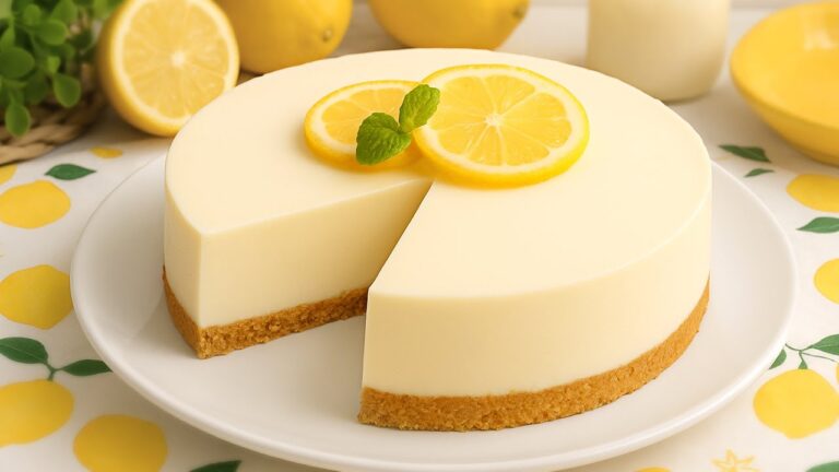 tarta de yogur y leche condensada sin horno