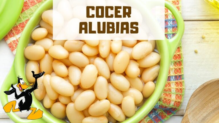 tiempo de cocción de las alubias blancas
