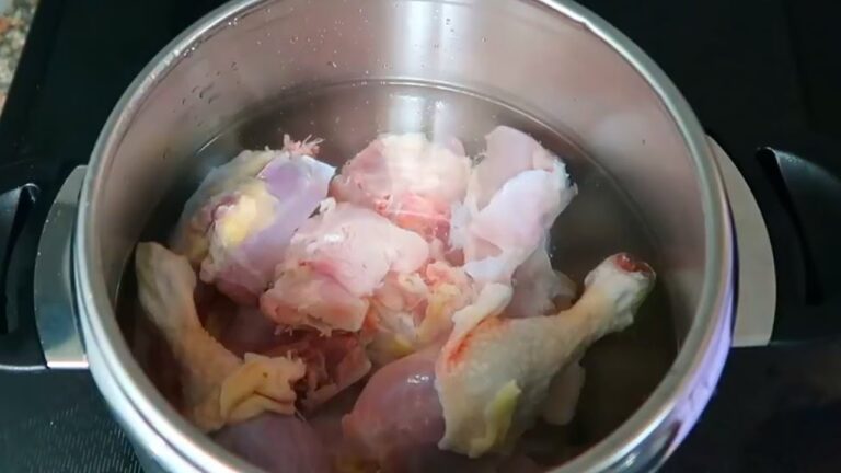 tiempo de cocción de pollo en olla a presión