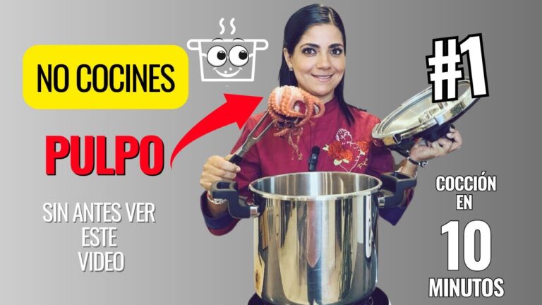 tiempo de cocción del pulpo en olla express