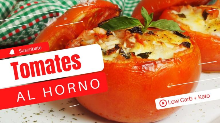 tomates rellenos al horno de atún y huevo