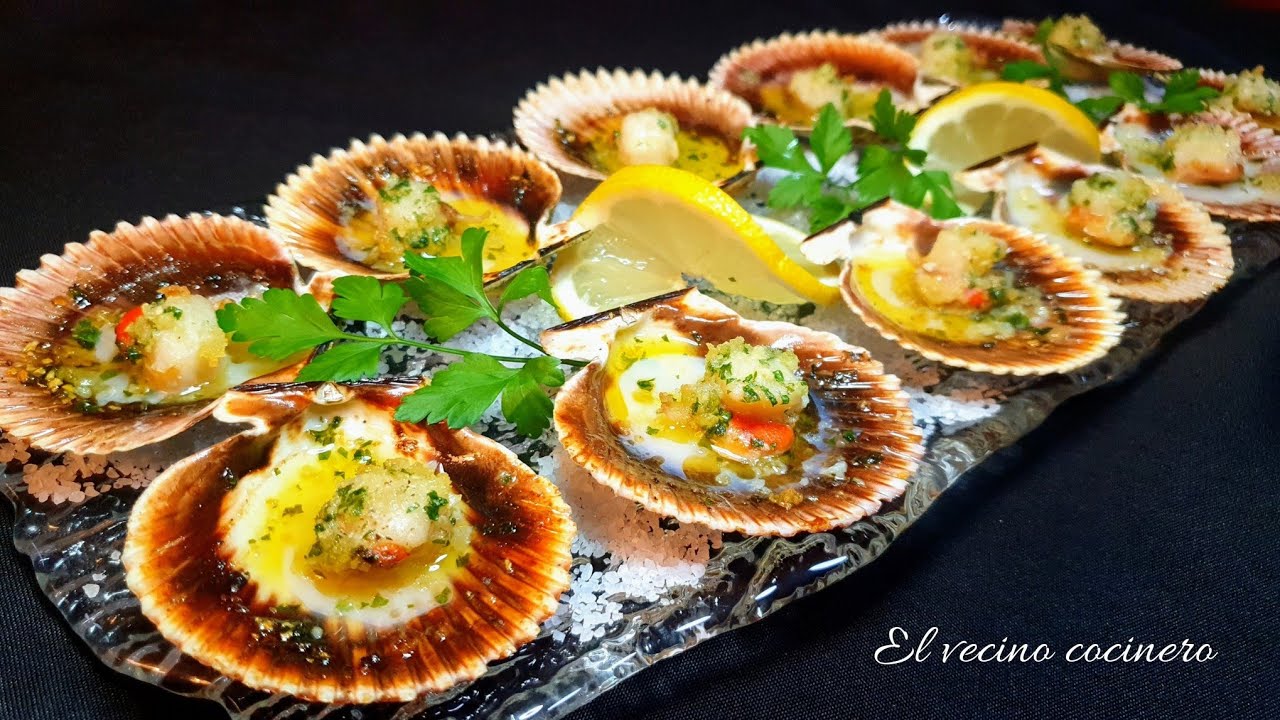 zamburiñas al horno a la gallega